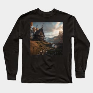 Witcher 3 inspired art Long Sleeve T-Shirt